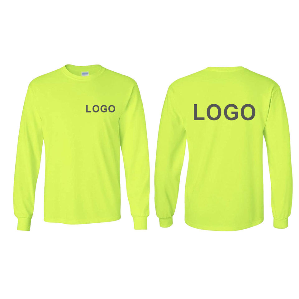 Quick-Dry Hi-Vis Long Sleeve Work T-Shirt view 3