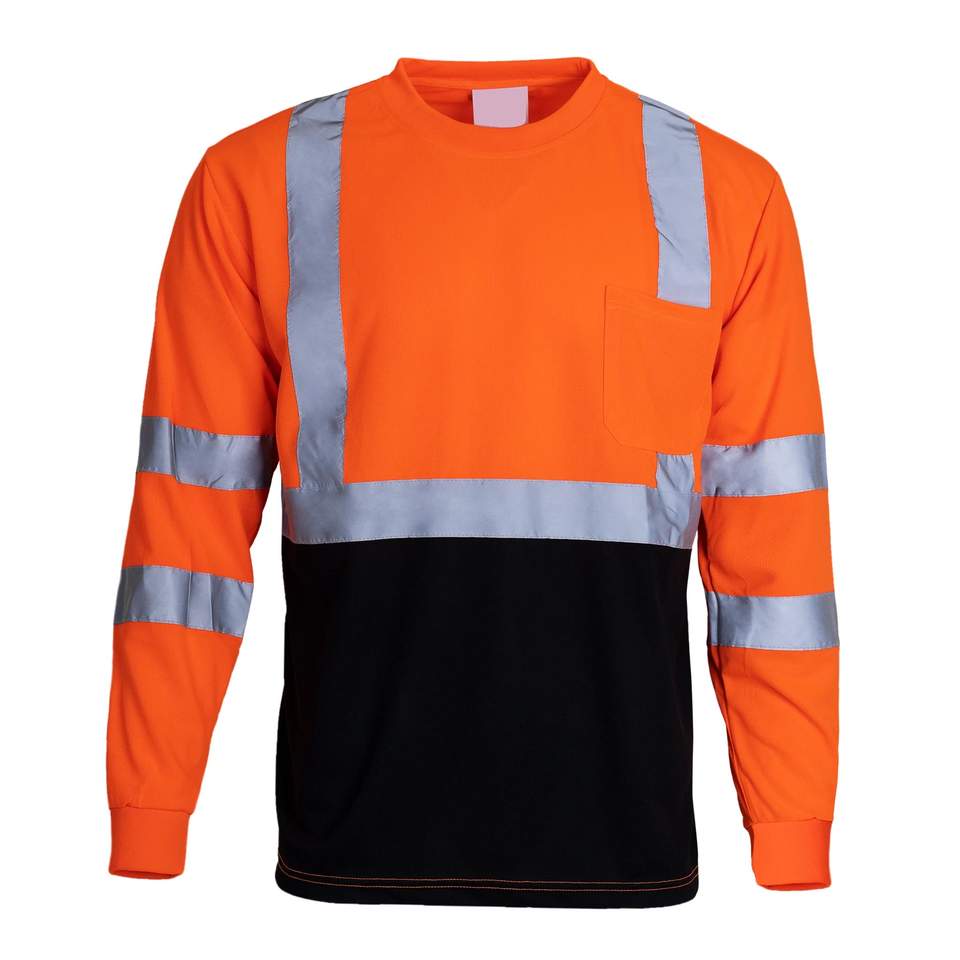 ANSI Class 3 Reflective Long Sleeve Safety Shirt view 2