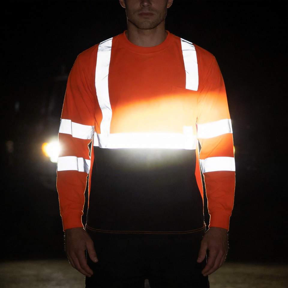 ANSI Class 3 Reflective Long Sleeve Safety Shirt view 6