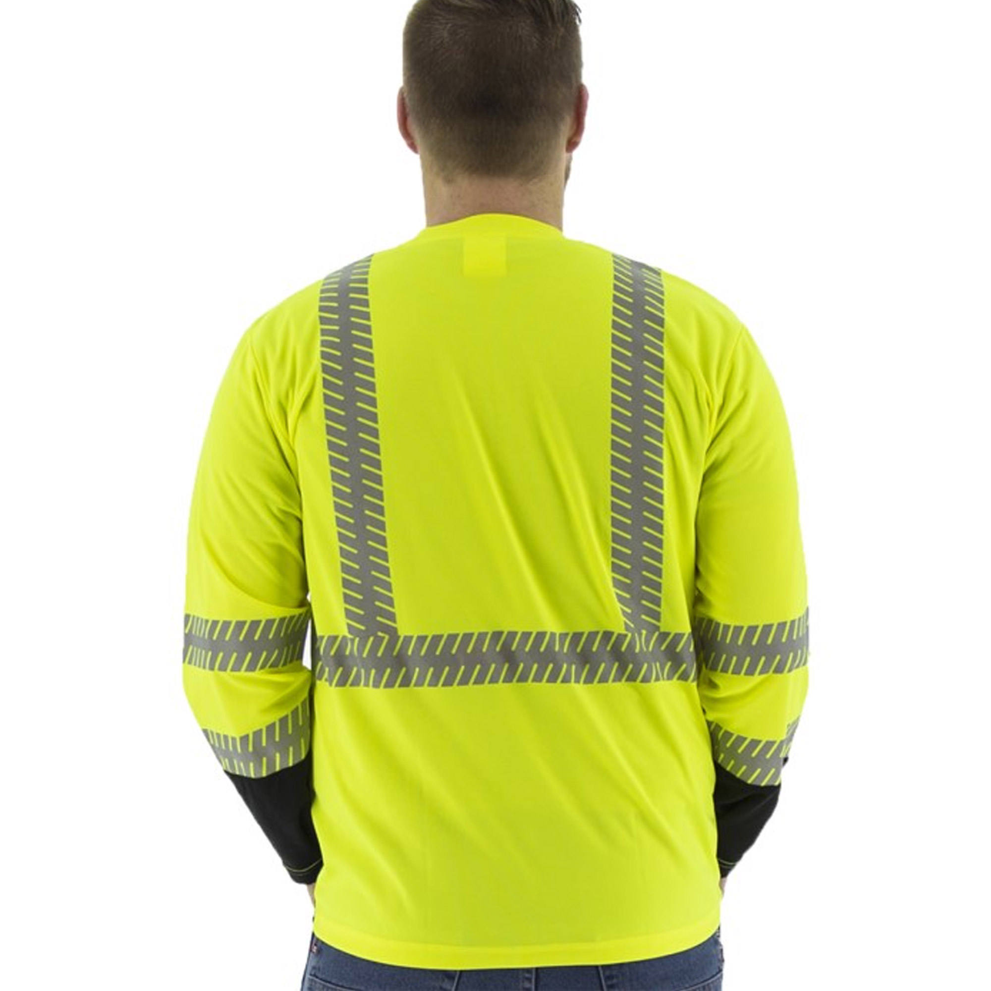 ANSI Class 2 Black-Bottom Chainsaw Reflective Shirt view 4