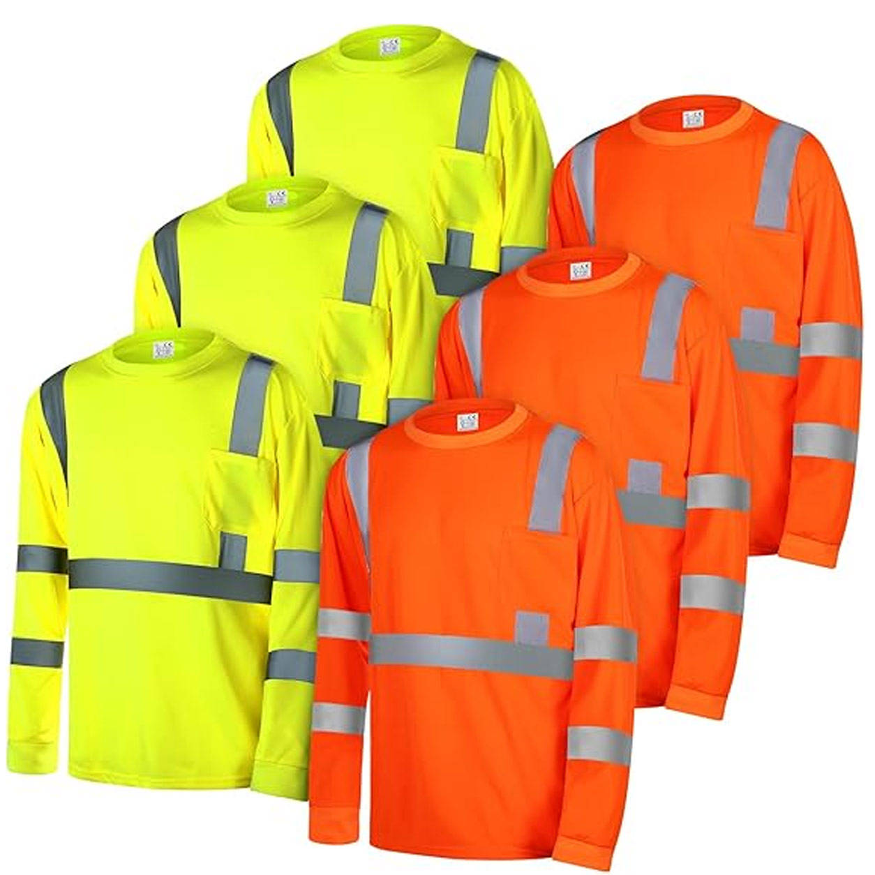 ANSI Class 3 5cm Reflective Long Sleeve Safety Shirt view 2