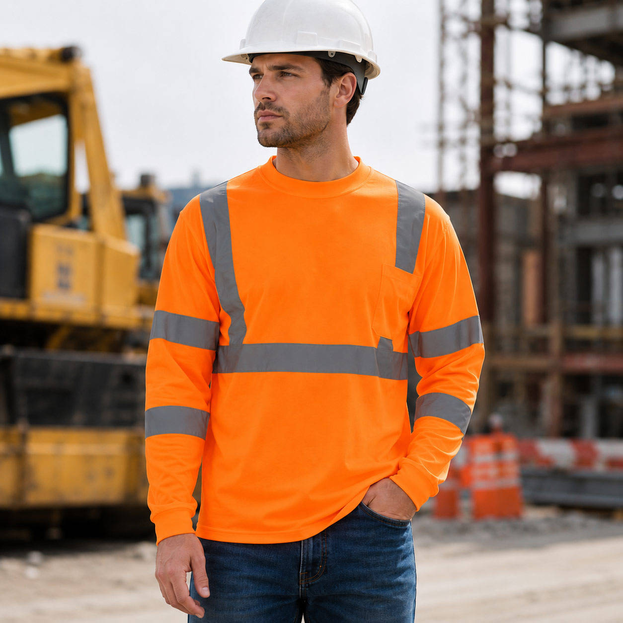 ANSI Class 3 5cm Reflective Long Sleeve Safety Shirt view 3