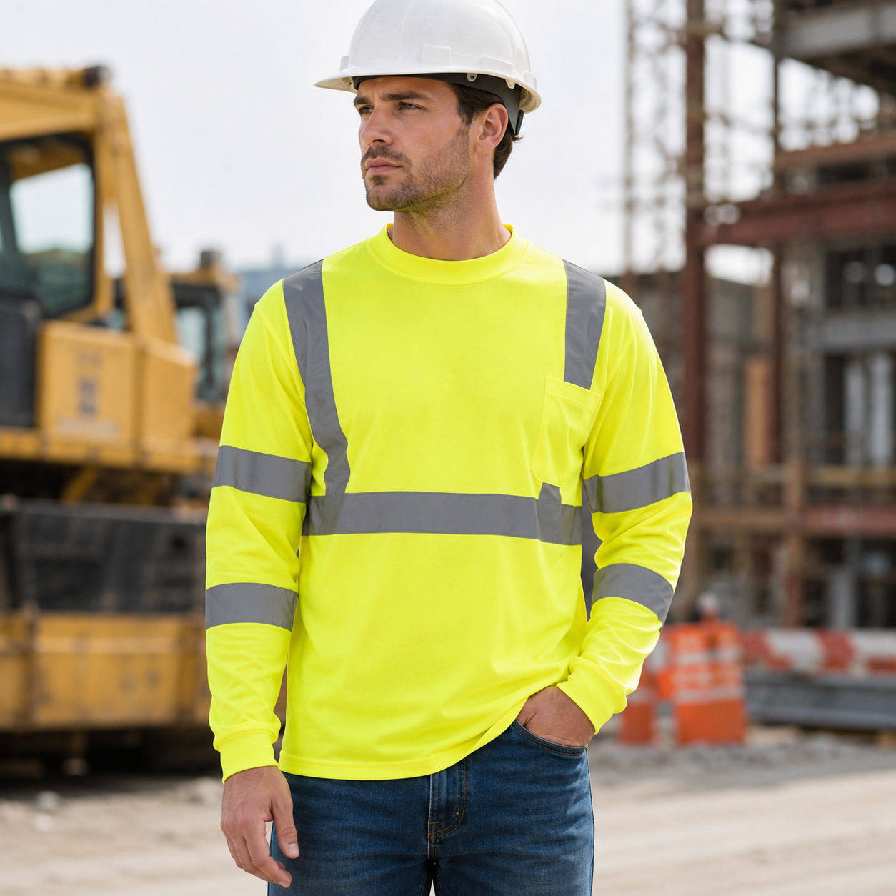 ANSI Class 3 5cm Reflective Long Sleeve Safety Shirt view 4