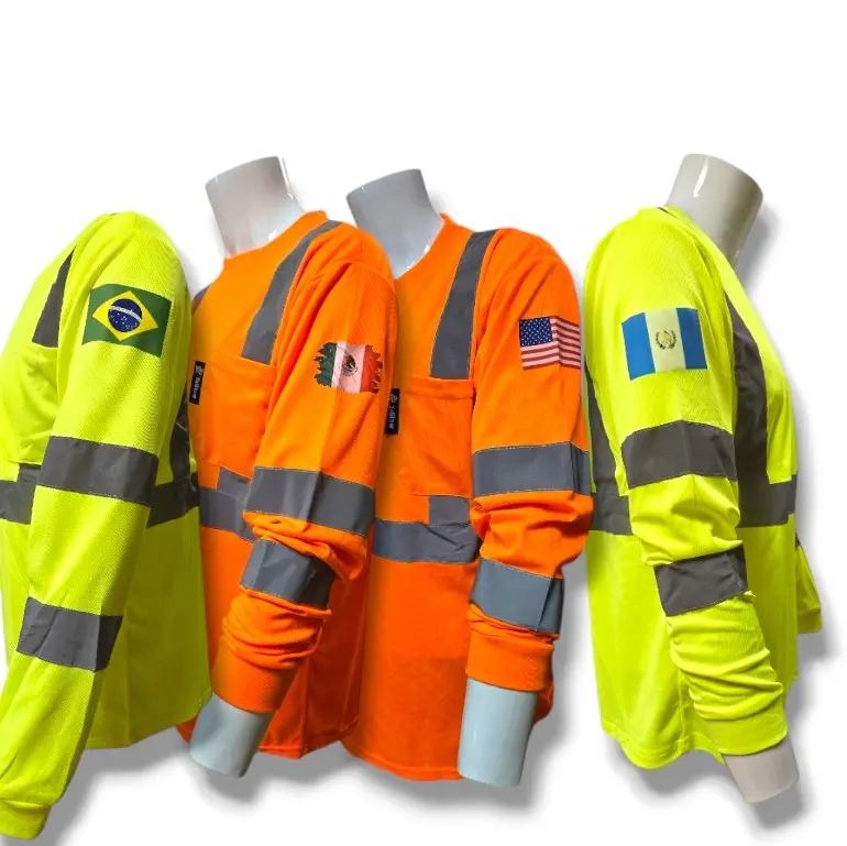 ANSI Class 3 5cm Reflective Long Sleeve Safety Shirt view 6
