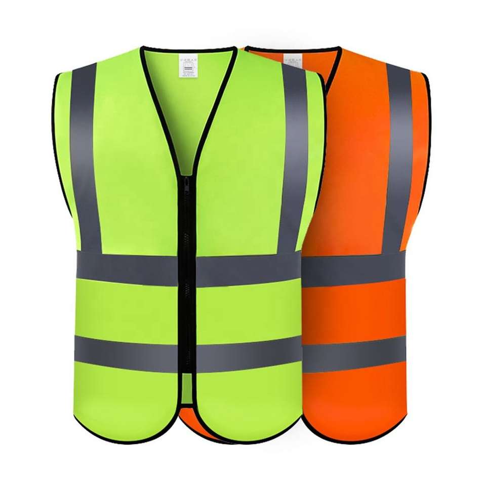 Zipper Front Hi-Vis Safety Vest view 2