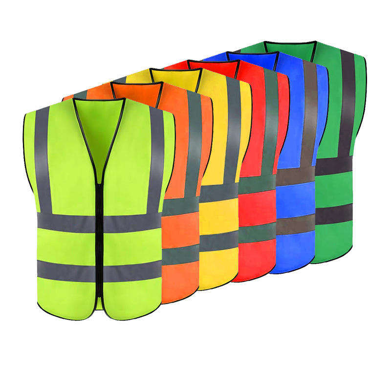 Zipper Front Hi-Vis Safety Vest