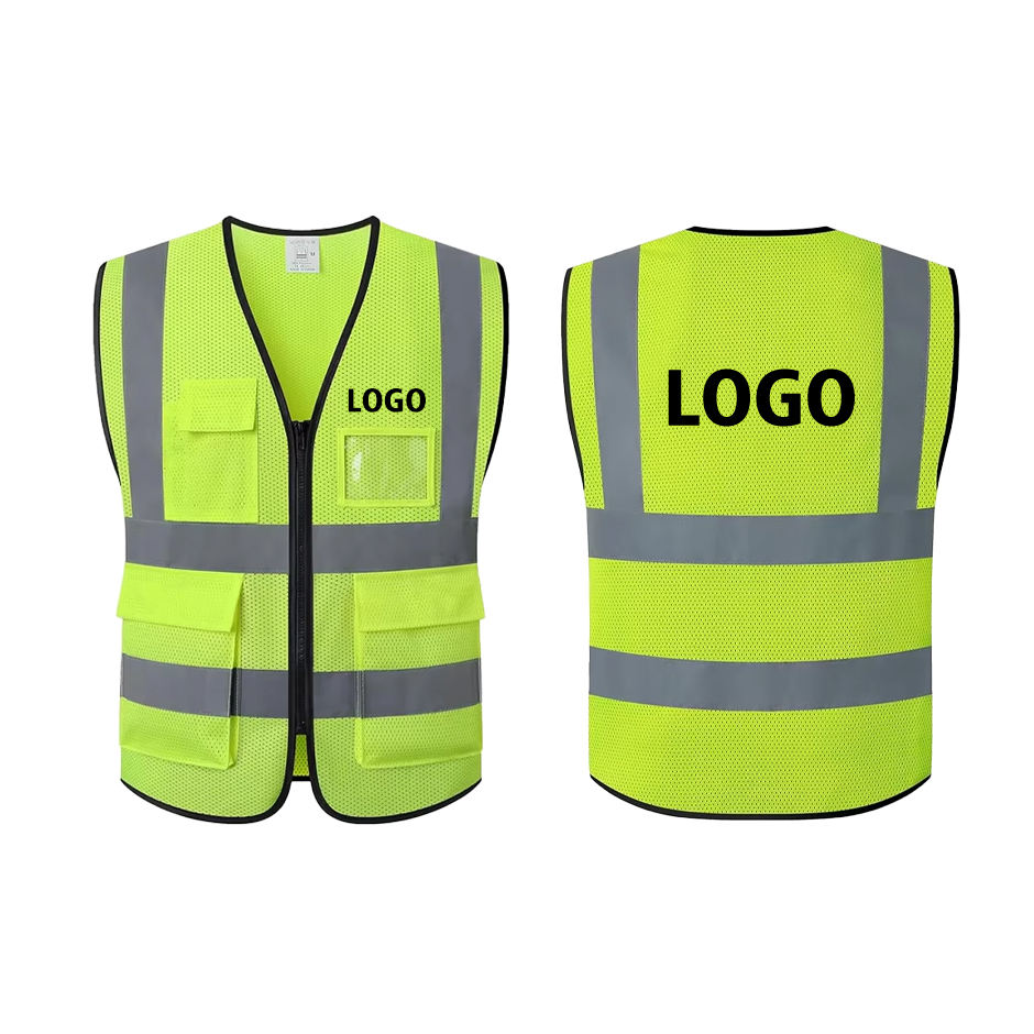 Multi-Pocket Mesh Hi-Vis Safety Vest view 4