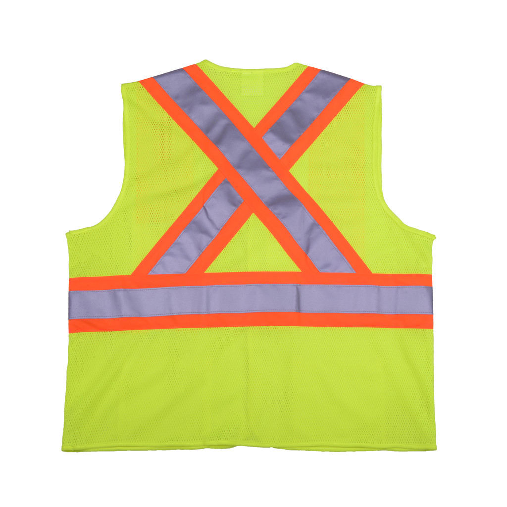 ANSI Class 2 X-Back Breakaway Mesh Vest view 2