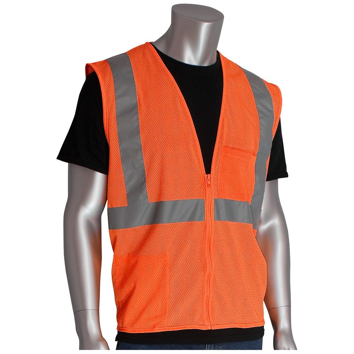 ANSI Class 2 Lightweight Mesh Safety Vest view 2