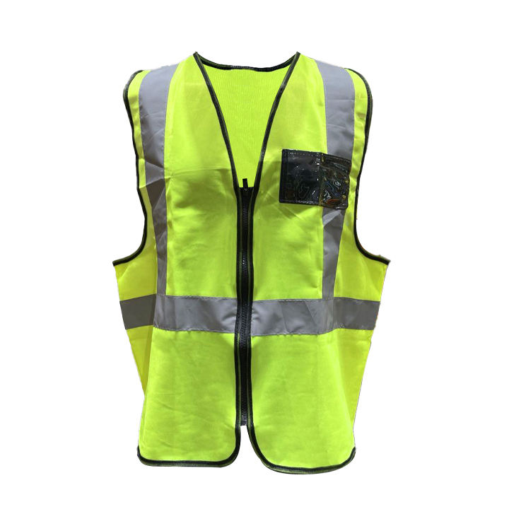 ANSI Class 2 Black Trim ID Safety Vest view 2