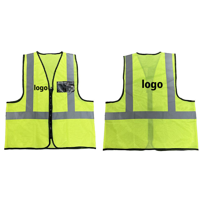 ANSI Class 2 Black Trim ID Safety Vest view 3