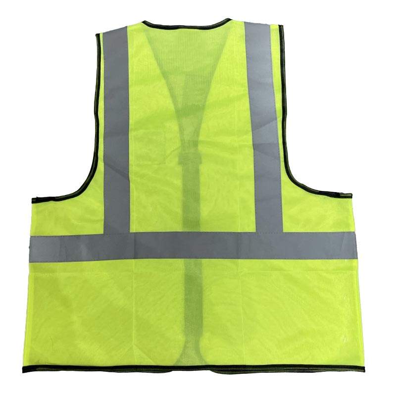 ANSI Class 2 Black Trim ID Safety Vest view 4